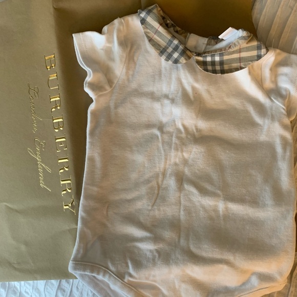 burberry baby onesie